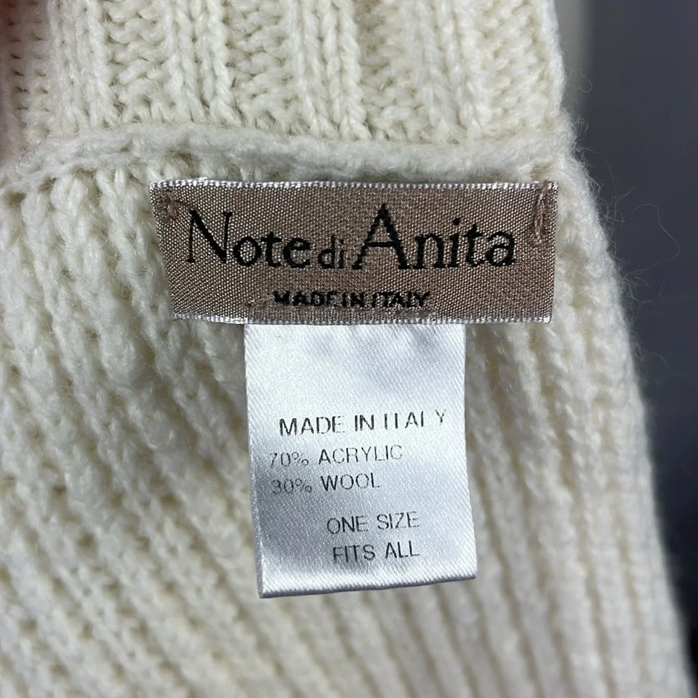 Note de‎ Anita Italy Wool Poncho.